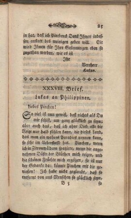XXXVIII. Brief. Lukas an Philippinen