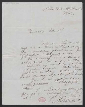Brief an August Kiel : 06.12.1843