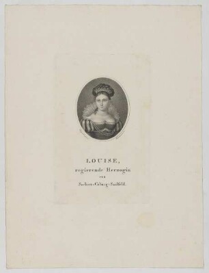 Bildnis der Louise von Sachsen-Coburg-Saalfeld
