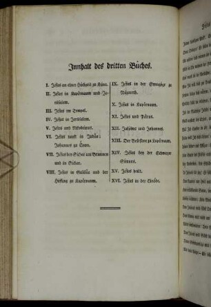 Innhalt des dritten Bûches.