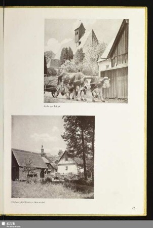 Strohgedeckte Häuser in Untertriebel