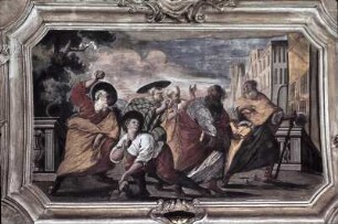 Barnabas und Paulus fliehen vor ihrer Steinigung aus Ikonium