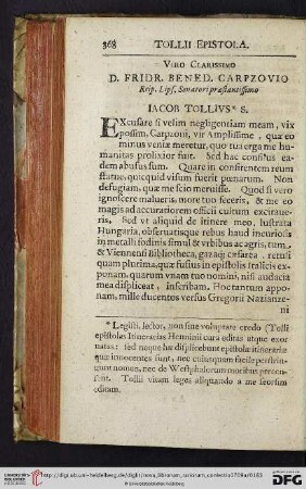Viro Clarissimo D. Fridr. Bened. Carpzovio […]