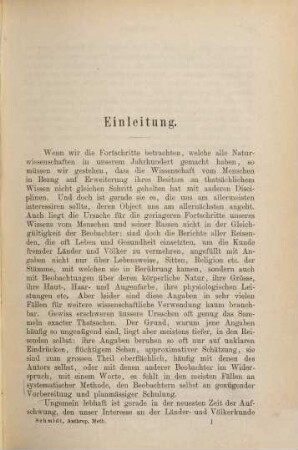 Anthropologische Methoden : Anleitung zum Beobachten u. Sammeln für Laboratorium u. Reise