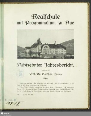 18.1914/15(1915): Jahresbericht
