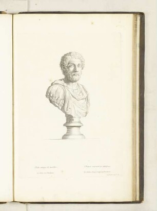 Buste antique de marbre. au Palais des Thuilleries.