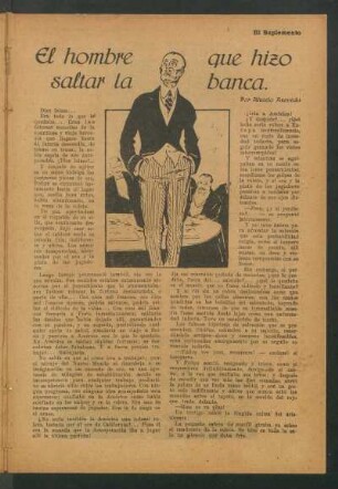 El hombre que hizo saltar la banca. : [Ilustraciones de Castel]