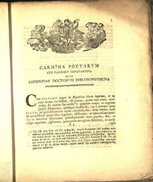 Carmina Poetarvm Cvr Placeant Constantivs, Qvam Sapientiae Doctorvm Philosophvmena