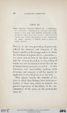 Chap. III: Dress ground