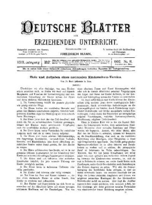 Ziele und Aufgaben eines nationalen Kinderschutz-Vereins : (Schluss)