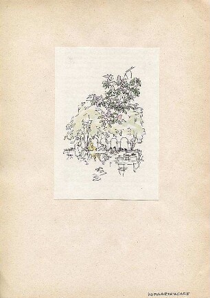 Döllgast, Hans; München; Augsburg; Handzeichnungen - Hofgartencafé