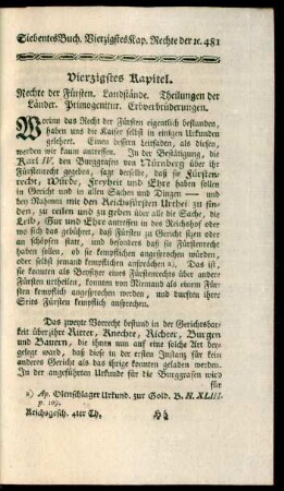 Vierzigstes Kapitel - Sieben und vierzigstes Kapitel.