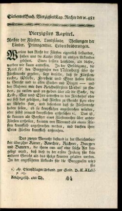 Vierzigstes Kapitel - Sieben und vierzigstes Kapitel.