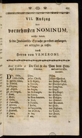 430-442, Von dem Himmel und den Elementen. - Von dem Nachtisch.