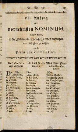 430-442, Von dem Himmel und den Elementen. - Von dem Nachtisch.