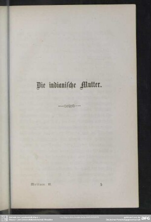 Die indianische Mutter