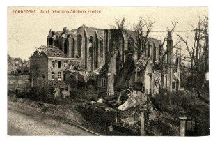Kriegs-Erinnerungs-Karte: Zonnebeke (Kirche)
