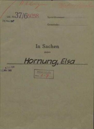 Hornung, Elsa