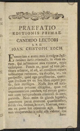 3r-8v, Praefatio Editionis Primae. - Praefatio Editionis Quintae et Sextae.