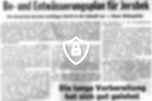 Be- und Entwässerungsplan für Jersbek