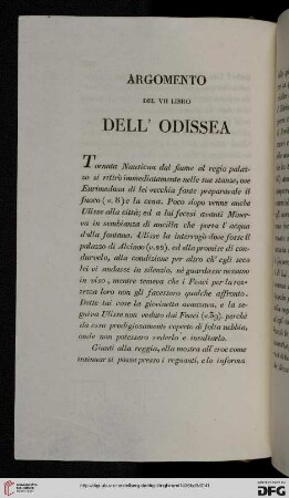 Argomento del VII libro dell'Odissea