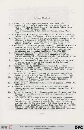 Materials for the Descriptive Bibliography concerning the Polish-Czech-Slovak-Hungarian Artistic Connections