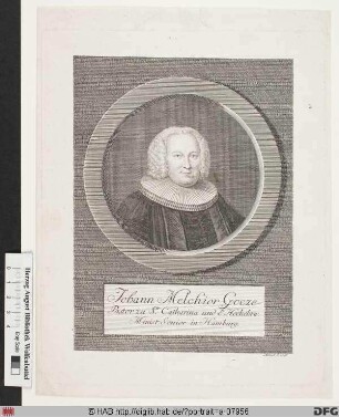 Bildnis Johann Melchior Goeze d. J.