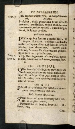 76-86, De Pedibus. Quoniam de syllabis, tum brevibus ...