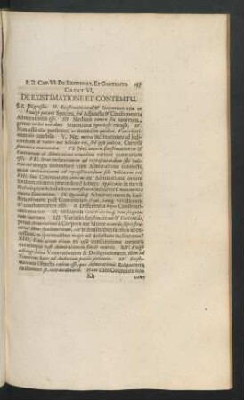 Caput VI. De Existimatione Et Contemtu.