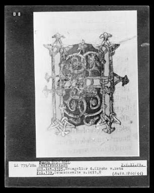 Evangeliar aus Metz — Initiale H, Folio 139