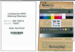 Entnazifizierung Karl Erwin Auler, geb. 23.09.1896 (Kaufmann)