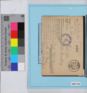 Privat-Feldpost-Vordruckkarte, Schiffsname/Landeinheit: Küstenüberwachungsstelle Laboe; Frankatur, Mi.-Nr.: [Keine]; Poststempel: Laboe über Kiel 28.4.42.-12; Nebenstempel: Küstenüberwachungsstelle Laboe