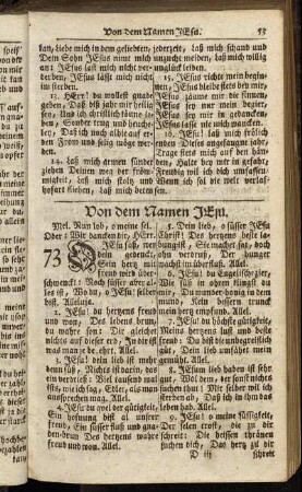 Von dem Namen Jesu. - Auf das Fest der Offenbahrung.