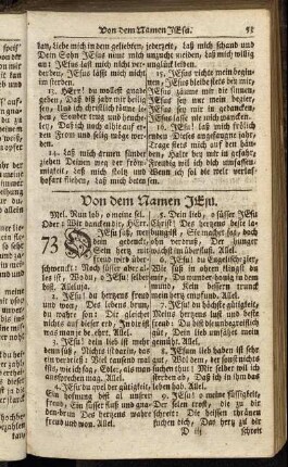 Von dem Namen Jesu. - Auf das Fest der Offenbahrung.