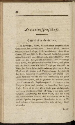 Arzneiwissenschaft.