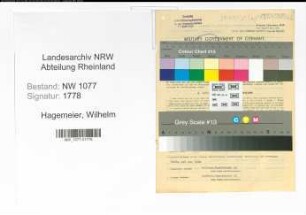 Entnazifizierung Wilhelm Hagemeier , geb. 21.12.1888 (Polizist)