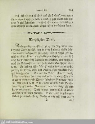 Dreyßigster Brief