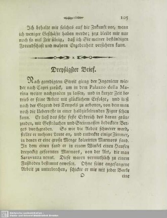 Dreyßigster Brief