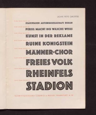 Lichte Fette Grotesk