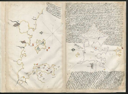 Illustration: f. 46a-46b Thasos und Limnos