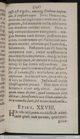 Epist. XXVIII.