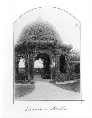 Pavillon im Garten der Königlichen Villa in Strehlen, Residenzstraße.