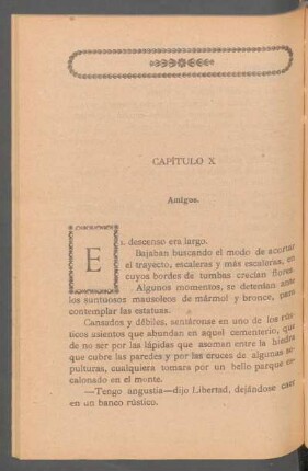 Capítulo X - Amigos.