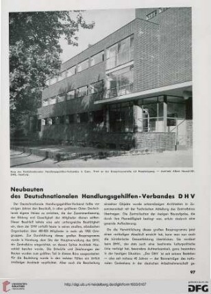 8: Neubauten des Deutschnationalen Handlungsgehilfen-Verbandes DHV