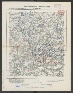 Beilage 8. Der Verlust der Laffaux-Ecke. 23. Oktober 1917.