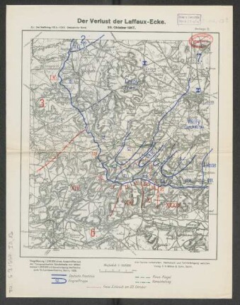 Beilage 8. Der Verlust der Laffaux-Ecke. 23. Oktober 1917.