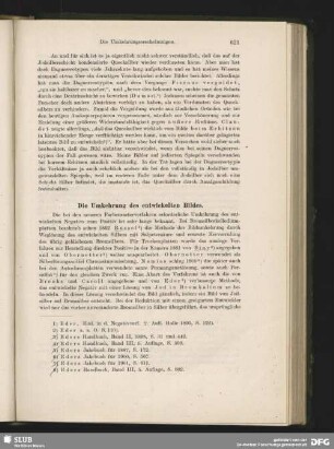 Die Umkehrung des entwickelten Bildes