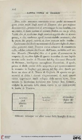 6: Lapida greca di Tharros