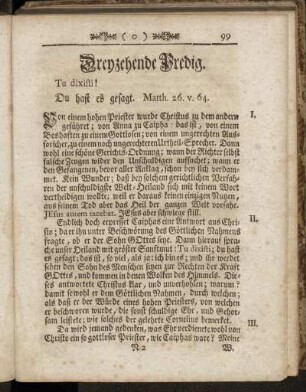 Dreyzehende Predig. - Vierzehende Predig.