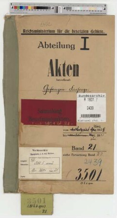 Gefangenenfürsorge. Nebenstück: Bd. 21
